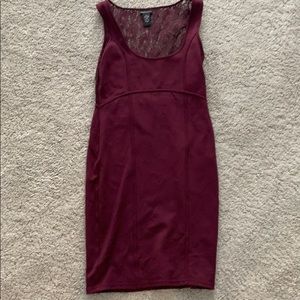 Short Purple Lace Dress